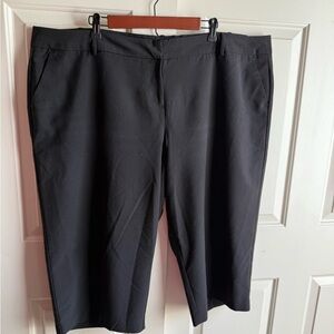 Worthington Modern Fit Black Capri Slacks Business Pants Size 24
